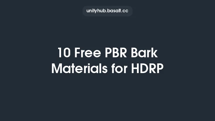 10 Free PBR Bark Materials for HDRP Thumbnail