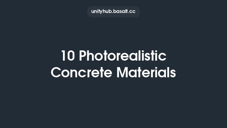 10 Photorealistic Concrete Materials Thumbnail