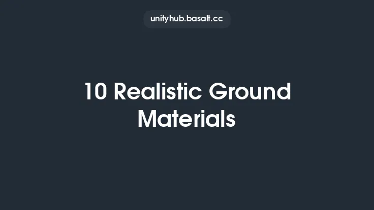 10 Realistic Ground Materials Thumbnail