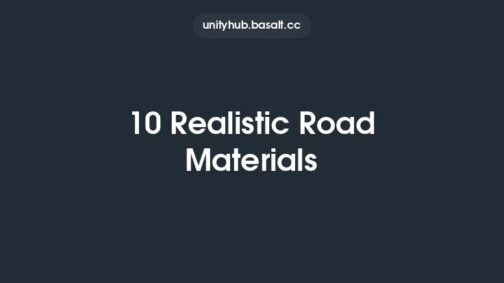10 Realistic Road Materials Thumbnail