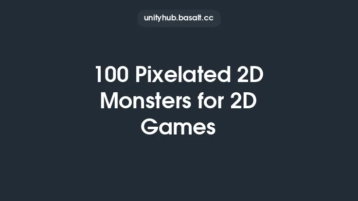 100 Pixelated 2D Monsters for 2D Games Thumbnail
