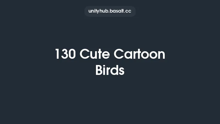 130 Cute Cartoon Birds Thumbnail