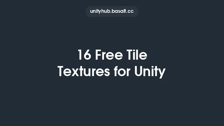 16 Free Tile Textures for Unity Thumbnail