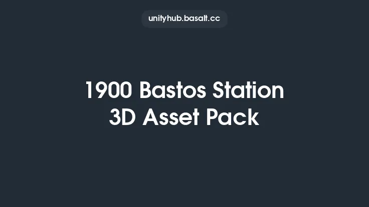 1900 Bastos Station 3D Asset Pack Thumbnail