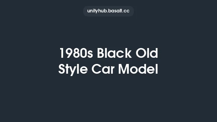 1980s Black Old Style Car Model Thumbnail