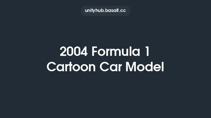 2004 Formula 1 Cartoon Car Model Thumbnail