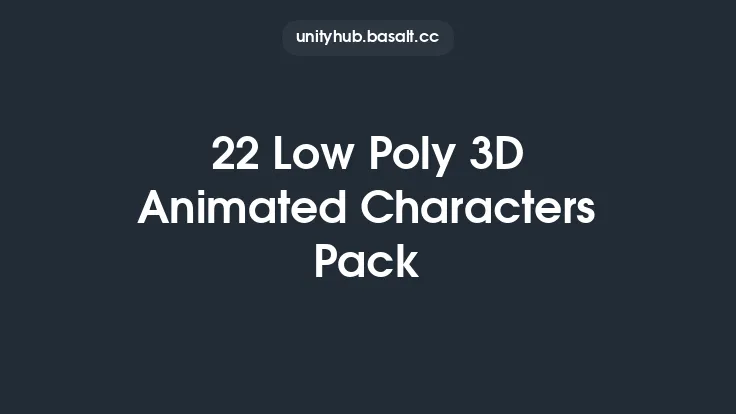 22 Low Poly 3D Animated Characters Pack Thumbnail