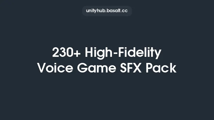 230+ High-Fidelity Voice Game SFX Pack Thumbnail