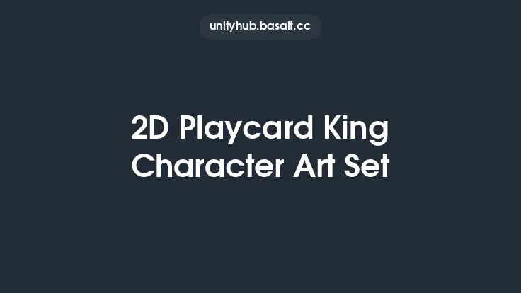 2D Playcard King Character Art Set Thumbnail