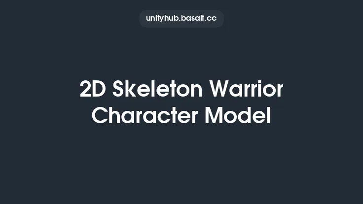 2D Skeleton Warrior Character Model Thumbnail