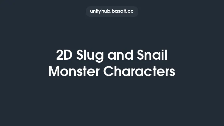 2D Slug and Snail Monster Characters Thumbnail