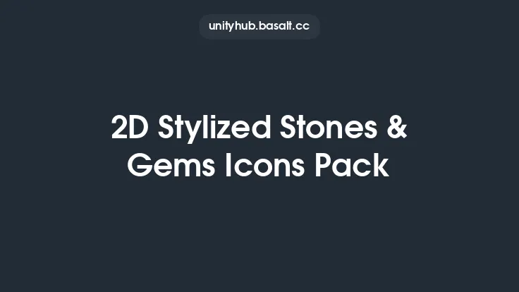 2D Stylized Stones & Gems Icons Pack Thumbnail