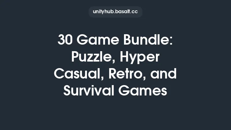 30 Game Bundle: Puzzle, Hyper Casual, Retro, and Survival Games Thumbnail
