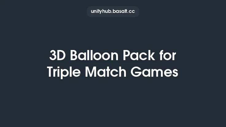 3D Balloon Pack for Triple Match Games Thumbnail