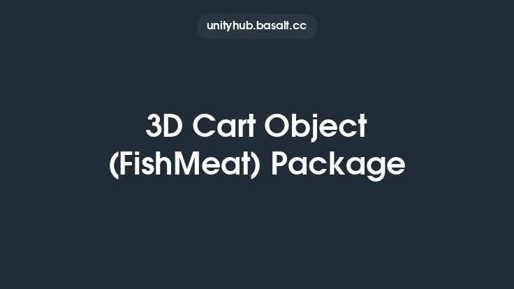 3D Cart Object (FishMeat) Package Thumbnail