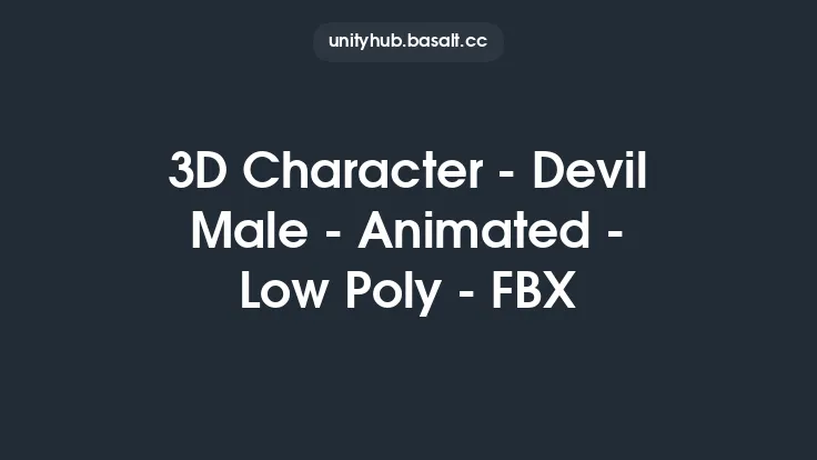 3D Character - Devil Male - Animated - Low Poly - FBX Thumbnail