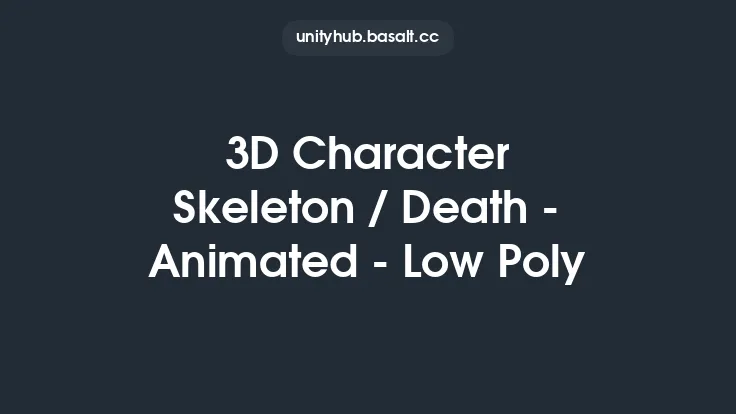 3D Character Skeleton / Death - Animated - Low Poly Thumbnail