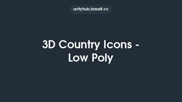 3D Country Icons - Low Poly Thumbnail