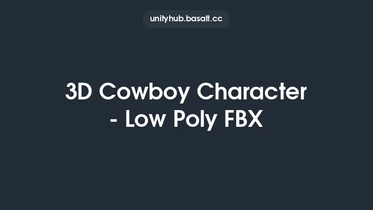 3D Cowboy Character - Low Poly FBX Thumbnail