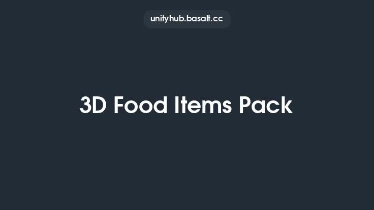 3D Food Items Pack Thumbnail