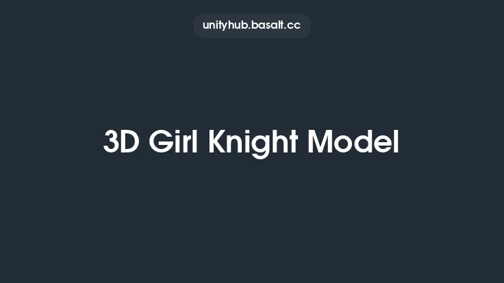 3D Girl Knight Model Thumbnail