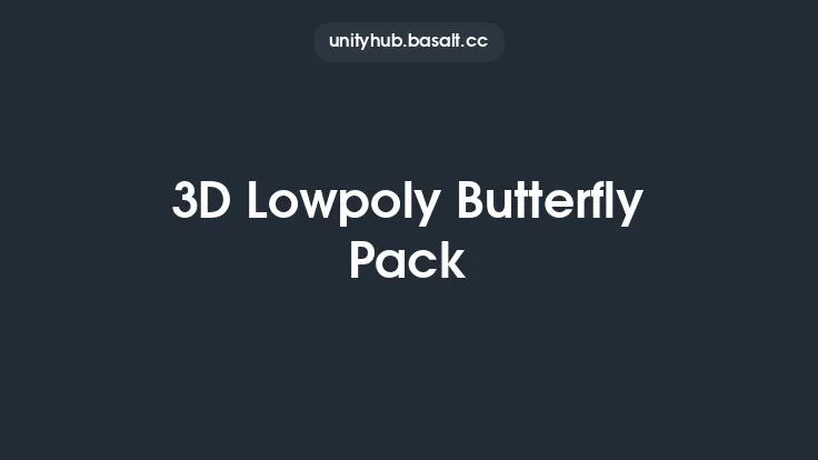 3D Lowpoly Butterfly Pack Thumbnail