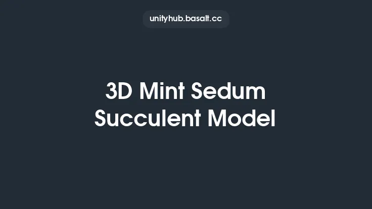 3D Mint Sedum Succulent Model Thumbnail