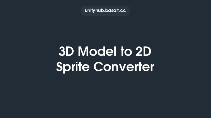 3D Model to 2D Sprite Converter Thumbnail