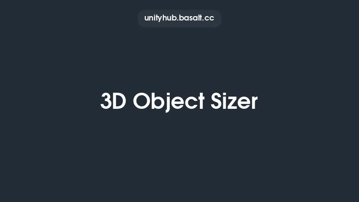 3D Object Sizer Thumbnail