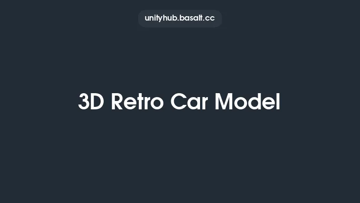 3D Retro Car Model Thumbnail