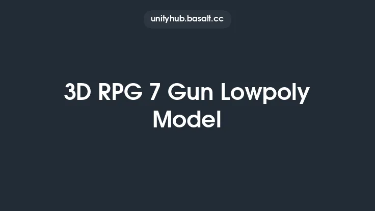 3D RPG 7 Gun Lowpoly Model Thumbnail