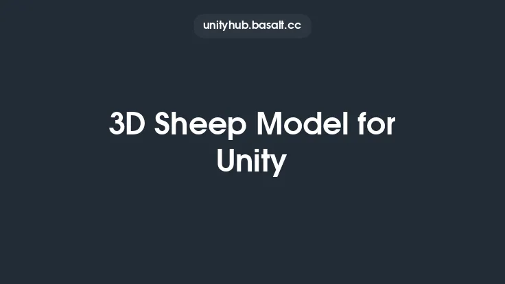 3D Sheep Model for Unity Thumbnail