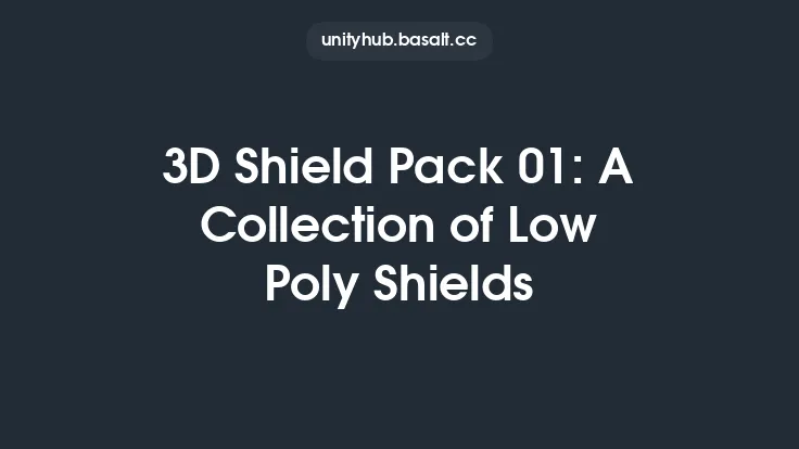 3D Shield Pack 01: A Collection of Low Poly Shields Thumbnail