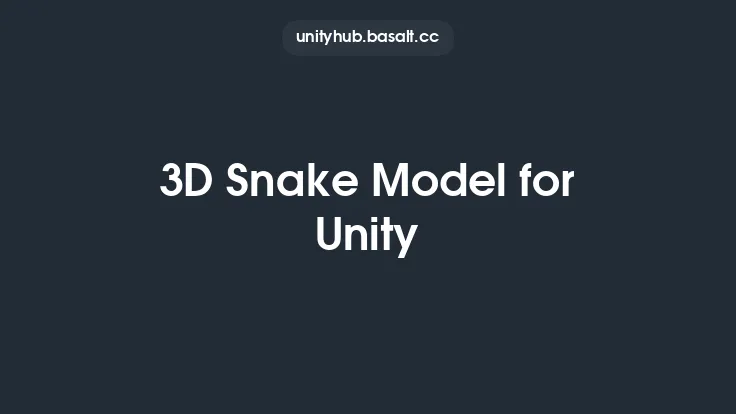 3D Snake Model for Unity Thumbnail