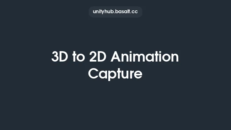 3D to 2D Animation Capture Thumbnail