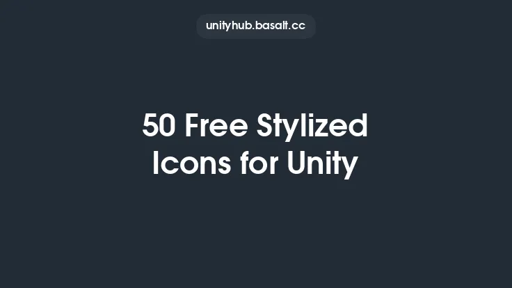 50 Free Stylized Icons for Unity Thumbnail
