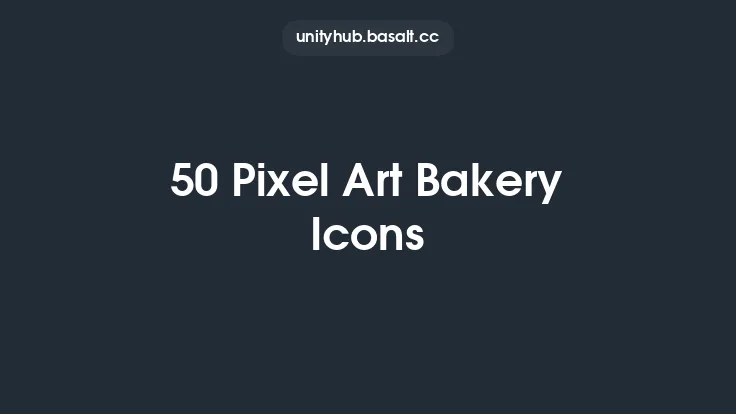 50 Pixel Art Bakery Icons Thumbnail