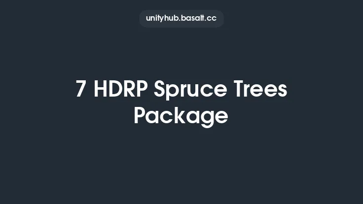 7 HDRP Spruce Trees Package Thumbnail