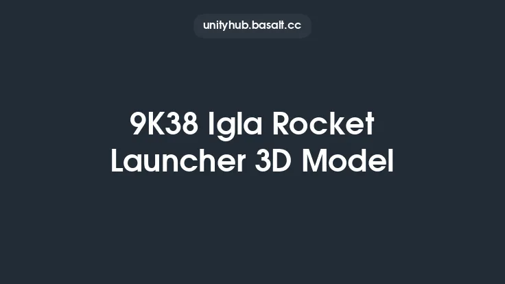 9K38 Igla Rocket Launcher 3D Model Thumbnail