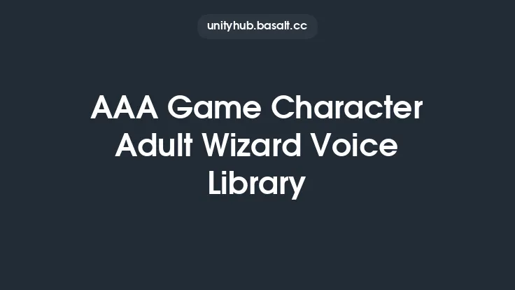 AAA Game Character Adult Wizard Voice Library Thumbnail