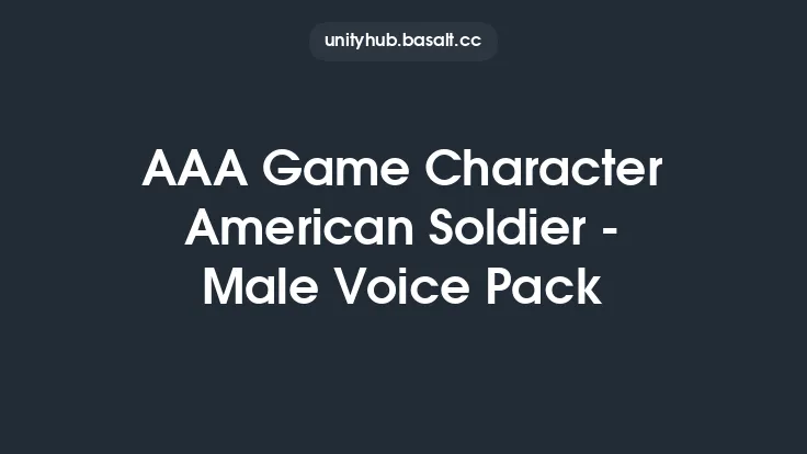 AAA Game Character American Soldier - Male Voice Pack Thumbnail