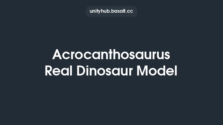 Acrocanthosaurus Real Dinosaur Model Thumbnail