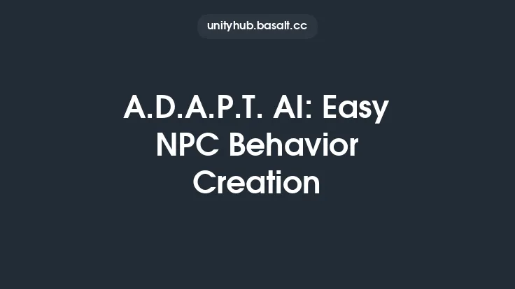 A.D.A.P.T. AI: Easy NPC Behavior Creation Thumbnail