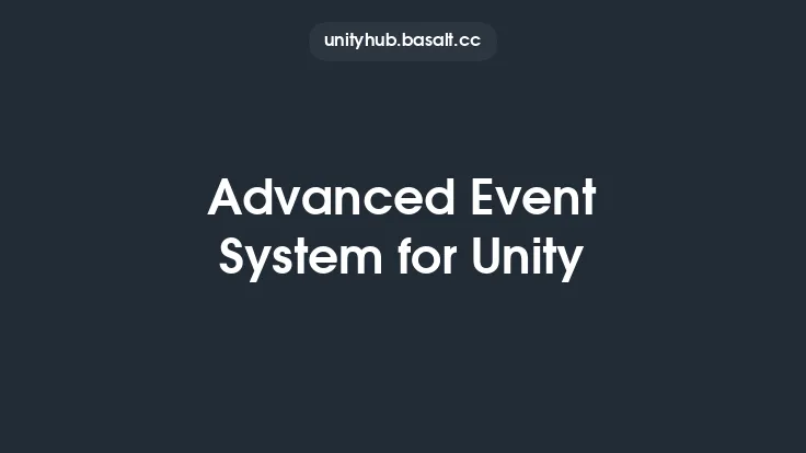 Advanced Event System for Unity Thumbnail