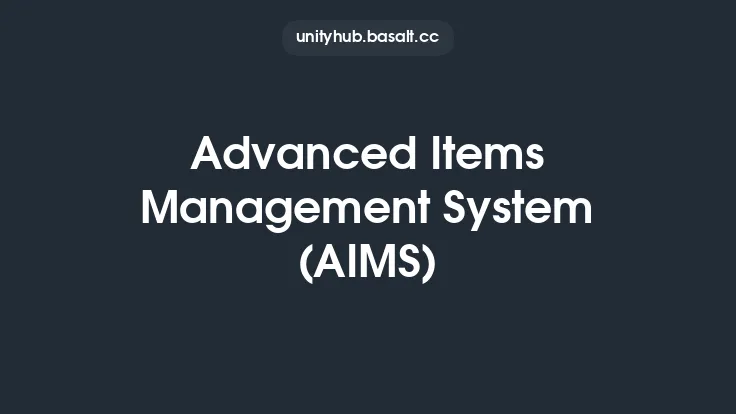 Advanced Items Management System (AIMS) Thumbnail