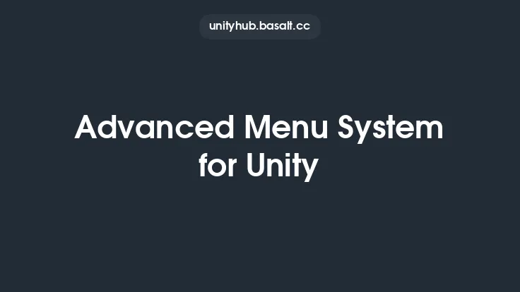 Advanced Menu System for Unity Thumbnail