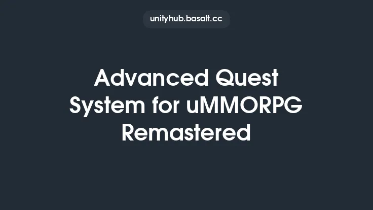 Advanced Quest System for uMMORPG Remastered Thumbnail