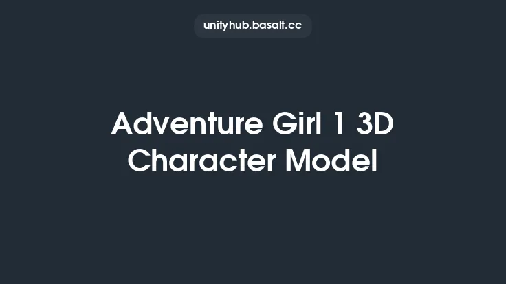 Adventure Girl 1 3D Character Model Thumbnail