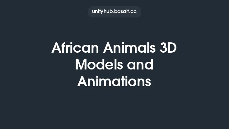 African Animals 3D Models and Animations Thumbnail