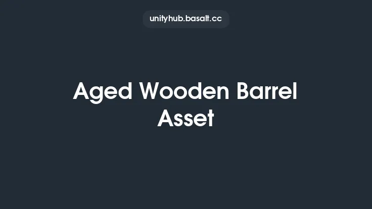 Aged Wooden Barrel Asset Thumbnail